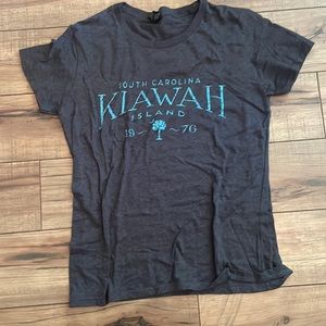 Kiawah Island grey and green tshirt